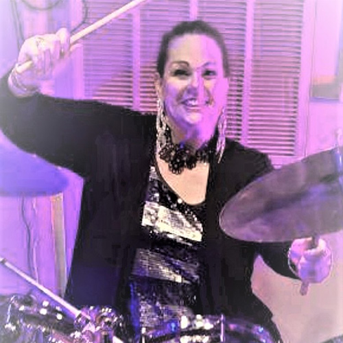 Pam Alvarez Drummer for Encore Band Tampa